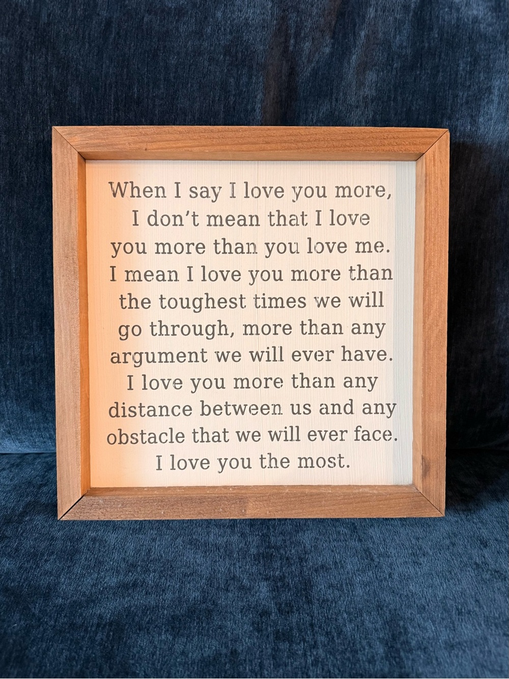 Altar'd State Wood-Framed Love Quote Sign - Brown & Cream